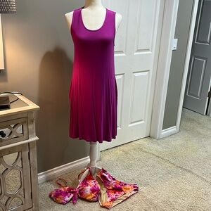 NWOT JORDAN Sleeveless Cover Up Pocket Dress